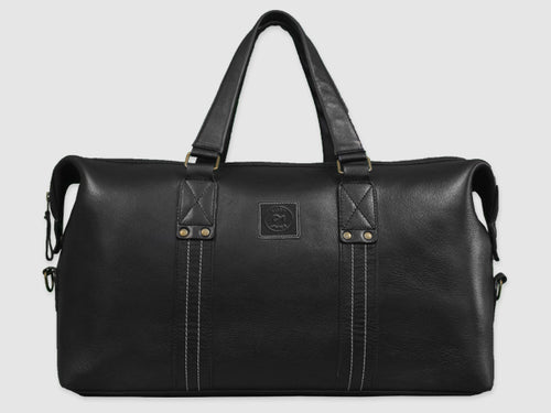 Ardent - Black Leather Duffel - Bag - Rust & Fray
