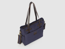 Load image into Gallery viewer, Urbanite BG - Blue Gabardine Crossbody - Bag - Rust & Fray