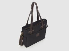 Load image into Gallery viewer, Urbanite KG - Black Gabardine Crossbody - Bag - Rust & Fray