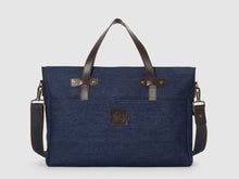 Load image into Gallery viewer, Prodigy BD - Blue Denim Large Crossbody - Bag - Rust & Fray