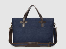 Load image into Gallery viewer, Prodigy BD - Blue Denim Large Crossbody - Bag - Rust & Fray