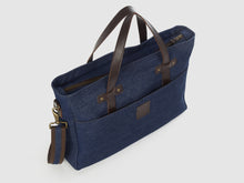 Load image into Gallery viewer, Prodigy BD - Blue Denim Large Crossbody - Bag - Rust & Fray