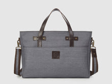 Load image into Gallery viewer, Prodigy GD - Gray Denim Large Crossbody - Bag - Rust & Fray