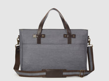 Load image into Gallery viewer, Prodigy GD - Gray Denim Large Crossbody - Bag - Rust & Fray