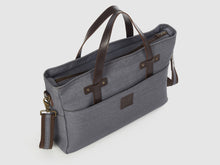 Load image into Gallery viewer, Prodigy GD - Gray Denim Large Crossbody - Bag - Rust & Fray