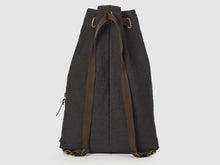 Load image into Gallery viewer, Serenity KD - Black Denim Backpack - Bag - Rust & Fray