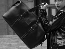 Load image into Gallery viewer, Ardent - Black Leather Duffel - Bag - Rust & Fray