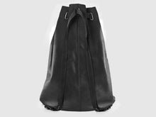 Load image into Gallery viewer, Serenity KL - Black Leather Yoga Backpack - Bag - Rust & Fray