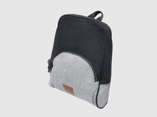 Load image into Gallery viewer, Rave BW - Black & White Cotton Backpack - Bag - Rust & Fray
