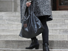 Load image into Gallery viewer, Vogue - Black Leather Hobo - Bag - Rust & Fray