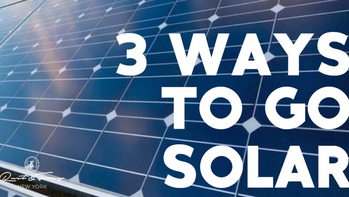 3 Ways to go Solar
