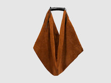 Load image into Gallery viewer, Boho - Cognac Suede - Bag - Rust &amp; Fray