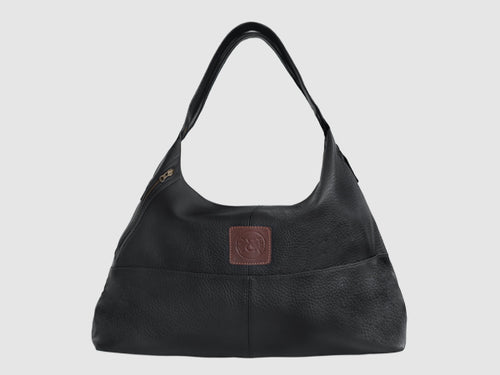 Vogue - Black Leather Hobo - Bag - Rust & Fray