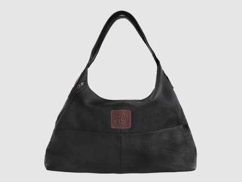 Vogue - Black Vegan Leather Hobo - Bag - Rust & Fray