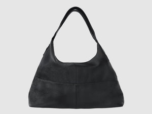 Vogue - Black Vegan Leather Hobo - Bag - Rust & Fray