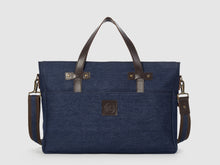 Load image into Gallery viewer, Prodigy BD - Blue Denim Large Crossbody - Bag - Rust &amp; Fray