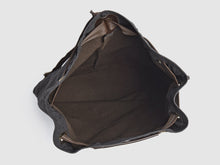 Load image into Gallery viewer, Serenity KD - Black Denim Backpack - Bag - Rust &amp; Fray