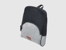 Load image into Gallery viewer, Rave BW - Black &amp; White Cotton Backpack - Bag - Rust &amp; Fray